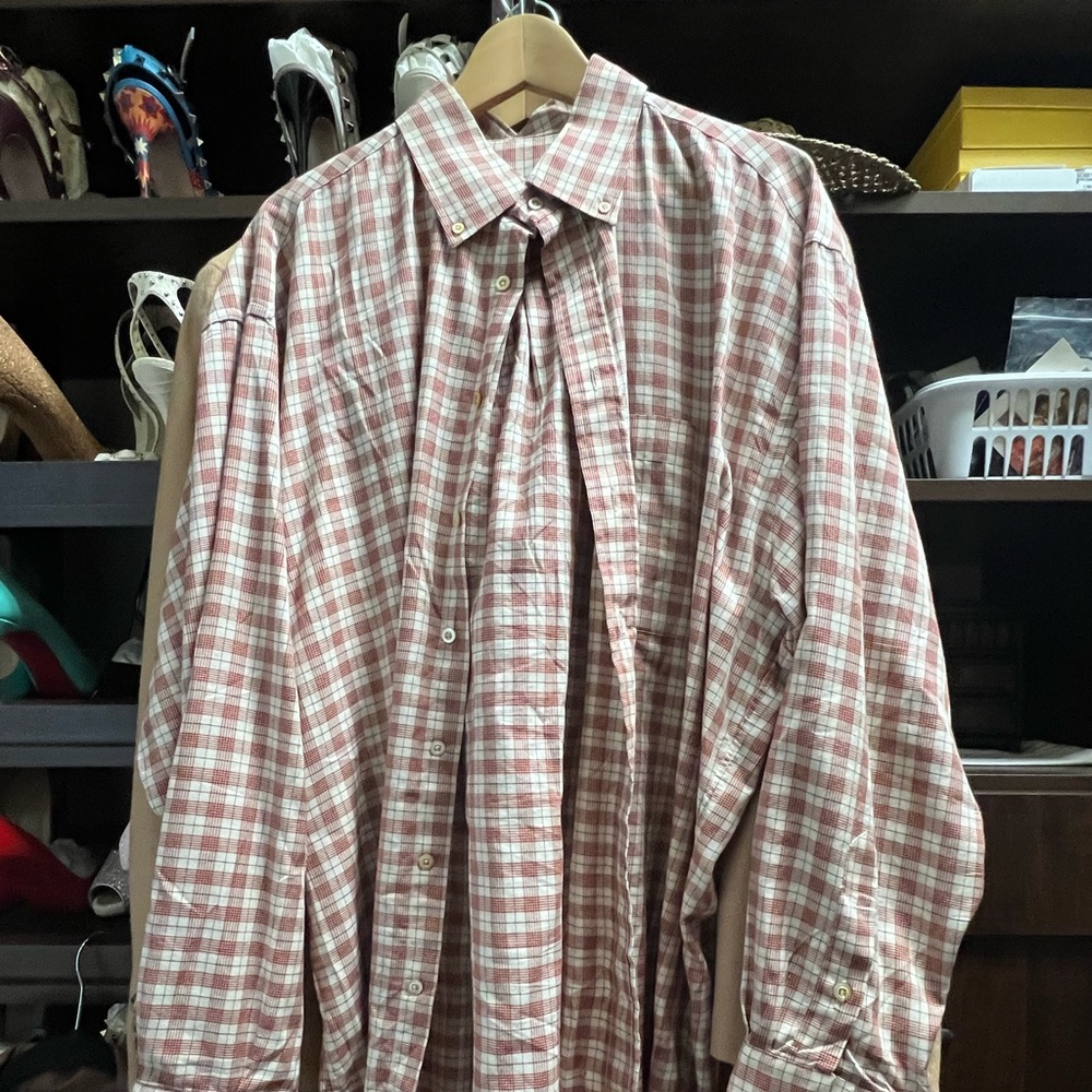 Burberry button-down; long sleeved